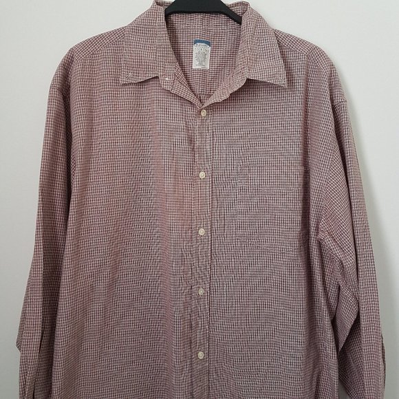 Old Navy Men Plaid Button Down Collar Shirt, L - Picture 2 of 6